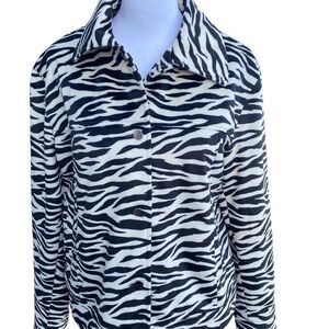 Bernardo collection animal print jacket size medium.‎